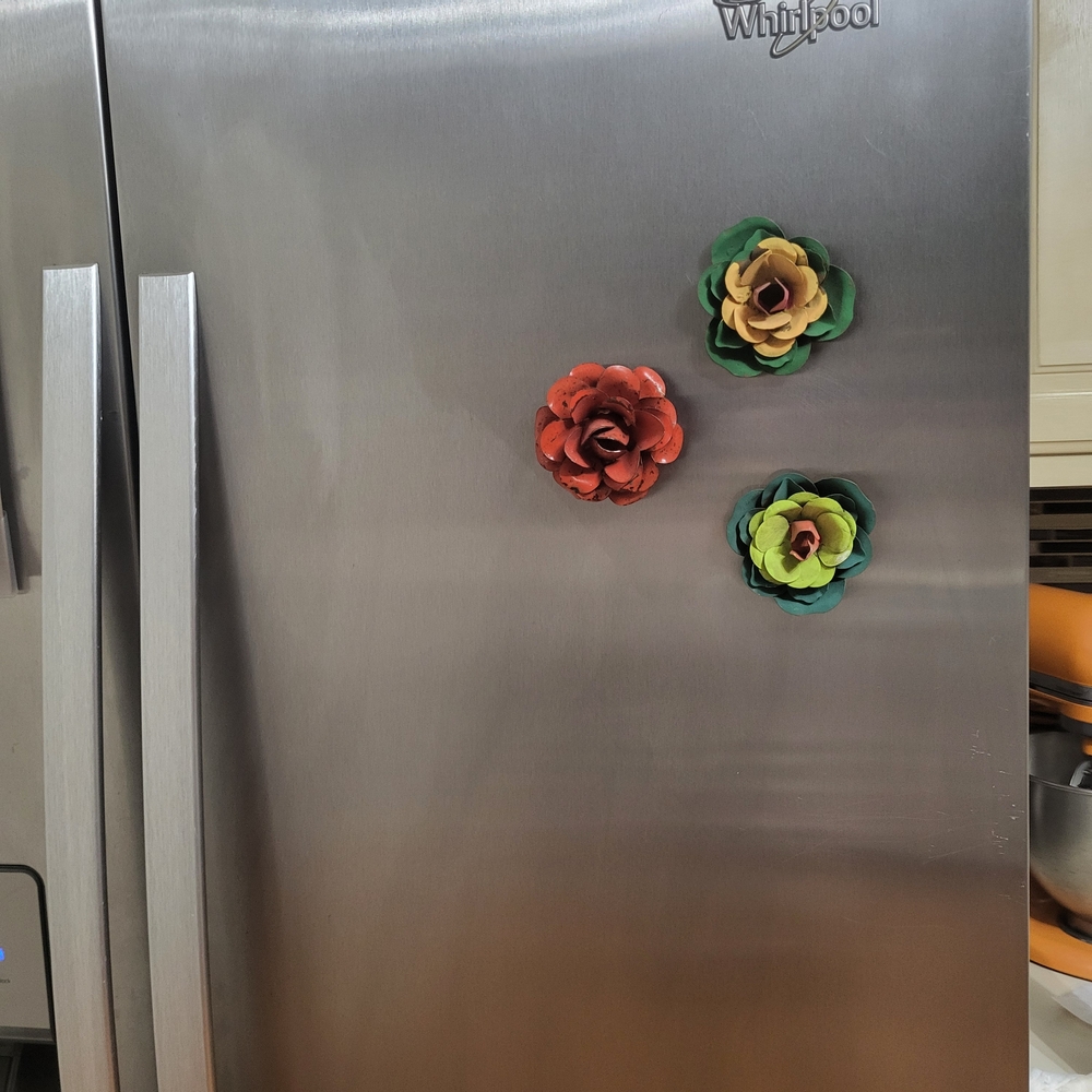 Colorful Flower Brooch Set - Picture 3 of 3
